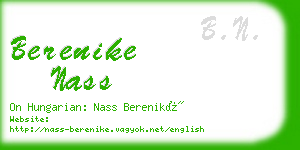 berenike nass business card